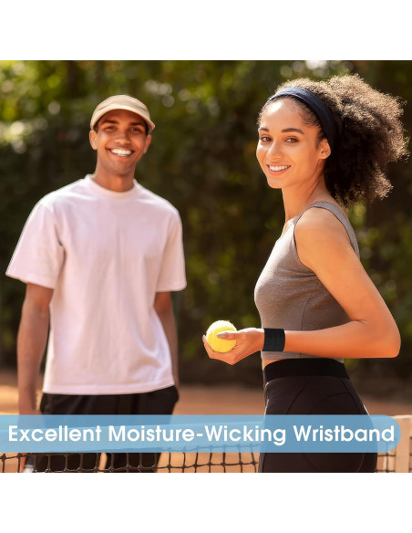 Bandas de Sudor para Muñeca PEASUG - 8 Piezas Absorbentes