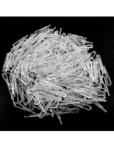 Clips de Plástico Transparente Tipo Cocodrilo MEETOOT 300pcs 38mm 2