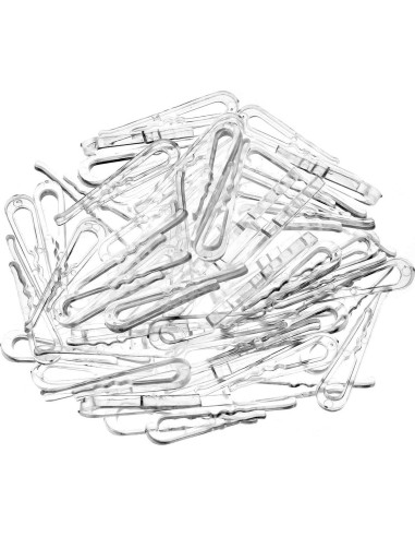 Clips de Plástico Transparente Tipo Cocodrilo MEETOOT 300pcs 38mm