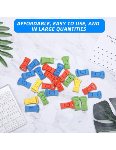 40 Clips de Calcetín Antideslizantes Asofelk Multicolor