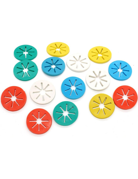 Soportes para Anillos de Calcetines - Set de 10 Piezas Multicolor