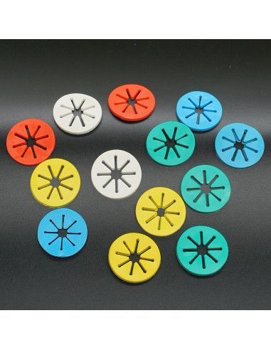 Soportes para Anillos de Calcetines - Set de 10 Piezas Multicolor