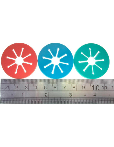 Soportes para Anillos de Calcetines - Set de 10 Piezas Multicolor