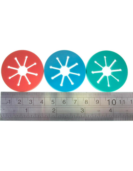 Soportes para Anillos de Calcetines - Set de 10 Piezas Multicolor