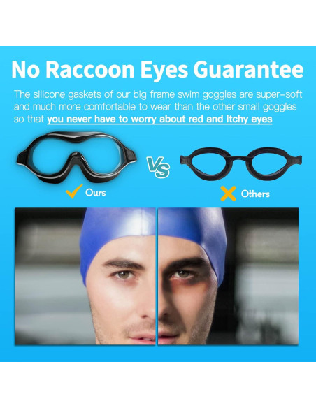 Gafas de natación Seago UV-400, anti-vaho, visión 180 Gafas de natación Seago UV-400, anti-vaho, visión 180