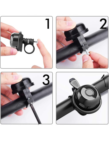 Paquete de 2 Timbres de Bicicleta Rivsli Clásicos Sonido Fuerte