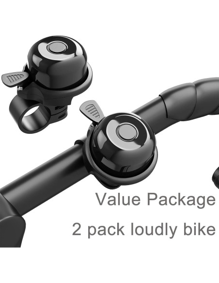 Paquete de 2 Timbres de Bicicleta Rivsli Clásicos Sonido Fuerte