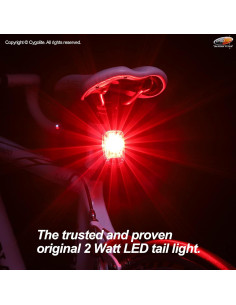 Luz Trasera Cygolite Hotshot 2W 100/50 Lúmenes Recarga USB 2