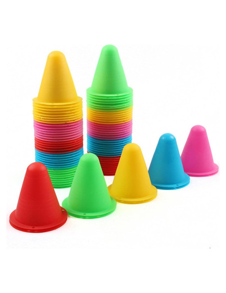 Conjunto de 30 Conos Deportivos Huntoshon - 8 cm, 6 Colores Conjunto de 30 Conos Deportivos Huntoshon - 8 cm, 6 Colores