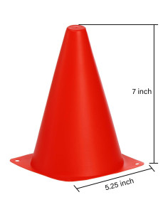 Paquete de 30 Conos de Entrenamiento Faswin 17.78 cm Colores 2