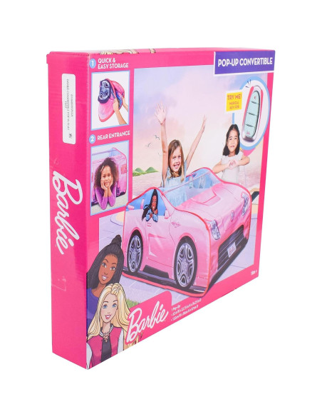 Carpa Convertible Barbie - Juguete Rosa con Sonidos 66.68x132.08cm