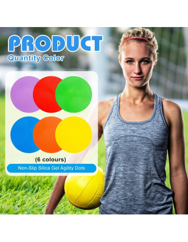 Conos de Agilidad WildTracks 18 pcs 22.95 cm Antideslizantes