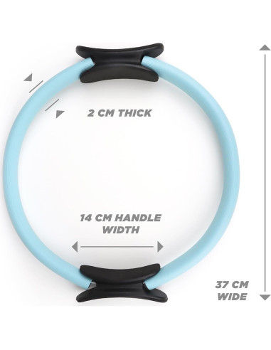 Anillo de Pilates Phoenix Fitness RY1009 38 cm Doble Mango