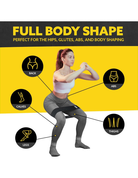 Conjunto de 3 Bandas de Resistencia Tribe Lifting para Piernas