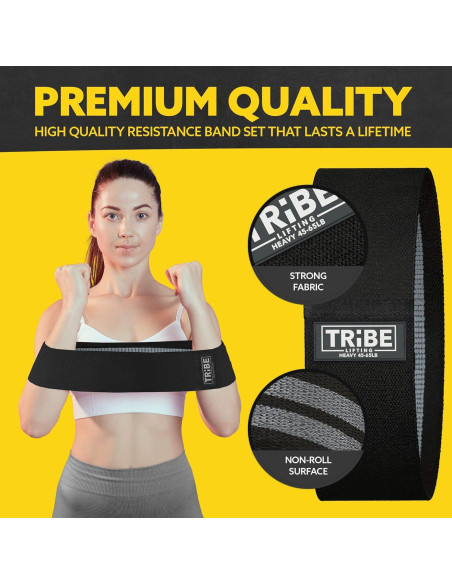Conjunto de 3 Bandas de Resistencia Tribe Lifting para Piernas