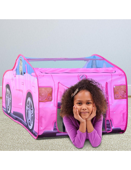 Carpa Convertible Barbie - Juguete Rosa con Sonidos 66.68x132.08cm