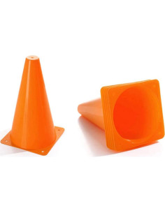 Conos de Fútbol YOQXHY 18 cm Naranja 25 Piezas con Bolsa 2