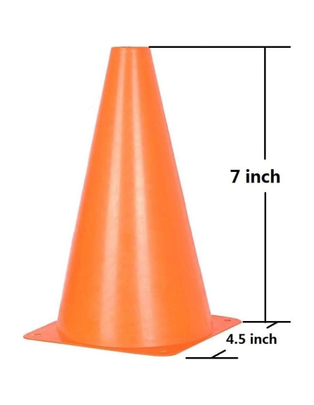 Conos de Fútbol YOQXHY 18 cm Naranja 25 Piezas con Bolsa Conos de Fútbol YOQXHY 18 cm Naranja 25 Piezas con Bolsa