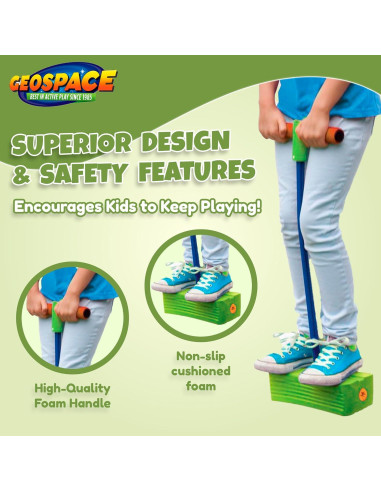 Pogo Stick Geospace Bungee Boing Deluxe para Niños 3+
