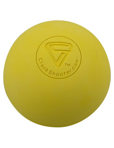 Juego de 12 Pelotas de Lacrosse CrankShooter Amarillas NOCSAE