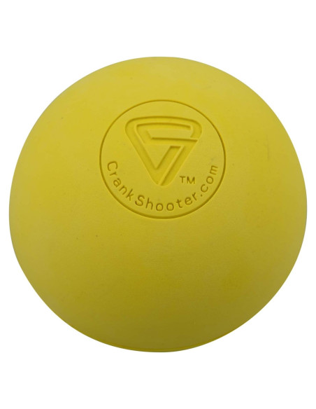 Juego de 12 Pelotas de Lacrosse CrankShooter Amarillas NOCSAE