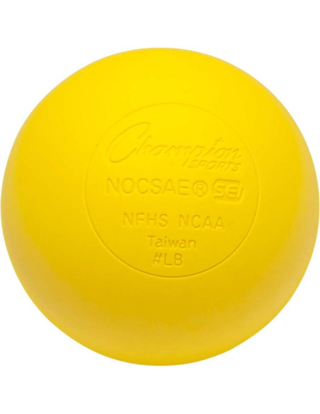 Set de 36 Pelotas de Lacrosse Champion Sports - Amarillo