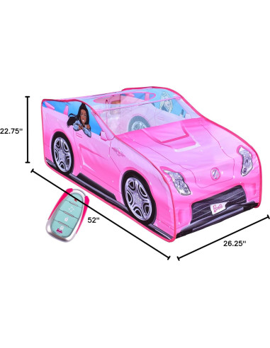 Carpa Convertible Barbie - Juguete Rosa con Sonidos 66.68x132.08cm