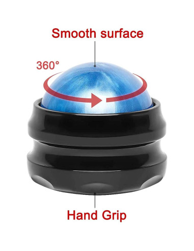 Bola de Masaje WOVTE 5.4 cm para Alivio Muscular Azul