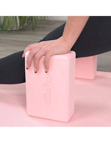 Bloque de Yoga Myga Rosa Polvoriento EVA Antideslizante 14.5x22.9 cm
