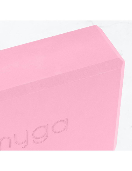 Bloque de Yoga Myga Rosa Polvoriento EVA Antideslizante 14.5x22.9 cm