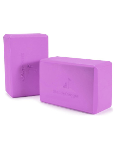 Bloques de Yoga Steady Doggie - Espuma Antideslizante - 2 Piezas