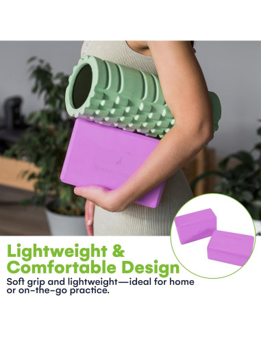 Bloques de Yoga Steady Doggie - Espuma Antideslizante - 2 Piezas