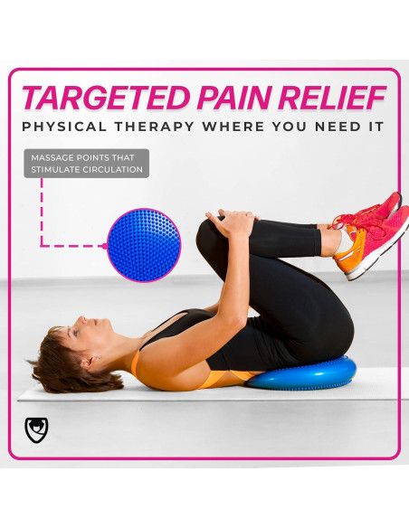 Cojín Inestable URBNFit 33 cm - Disco de Equilibrio Negro