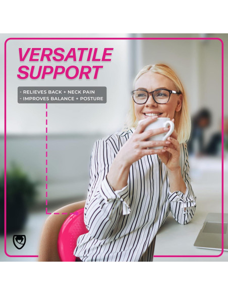 Cojín Inestable URBNFit 33 cm - Disco de Equilibrio Negro