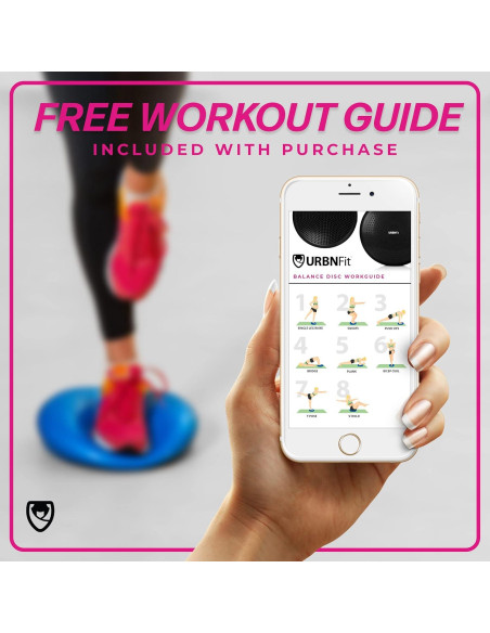 Cojín Inestable URBNFit 33 cm - Disco de Equilibrio Negro