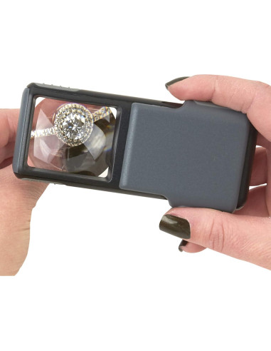 Lupa LED MiniBrite Carson PO-55, 5x, Compacta y Portátil