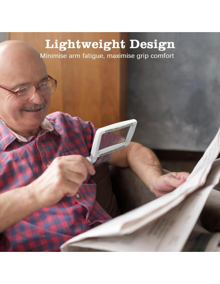 Lupa de Lectura MoKo 4X Recargable con Luz LED Plegable Lupa de Lectura MoKo 4X Recargable con Luz LED Plegable