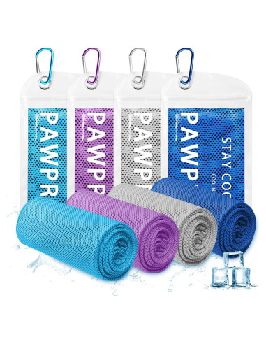 Toallas Enfriadoras PAWPRO 4 Piezas Microfibra 101.6x30.5cm