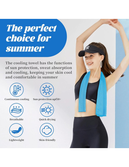 Toallas Enfriadoras PAWPRO 4 Piezas Microfibra 101.6x30.5cm