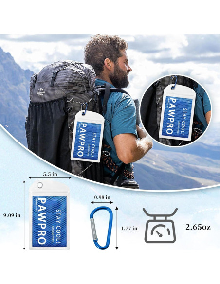 Toallas Enfriadoras PAWPRO 4 Piezas Microfibra 101.6x30.5cm