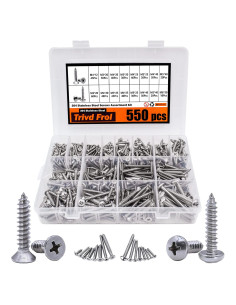 Conjunto de 550 Tornillos Autoperforantes Trivd Frol M3-M6
