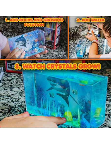 Kit de Crecimiento de Cristales Mágicos Toysmith 14.6x20.3 cm Kit de Crecimiento de Cristales Mágicos Toysmith 14.6x20.3 cm