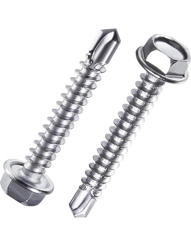 Juego de Tornillos Autoperforantes Yuecinoow 440 Pcs Acero Inoxidable