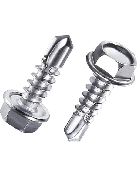 Juego de Tornillos Autoperforantes Yuecinoow 440 Pcs Acero Inoxidable