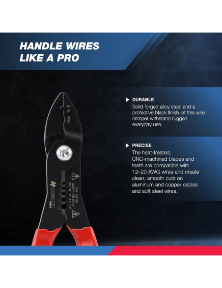 Alicates Multifuncionales NEIKO 02037A 4-en-1 para Electricistas