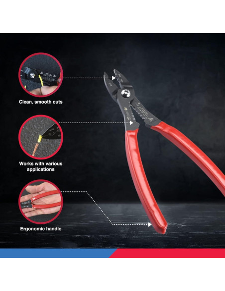 Alicates Multifuncionales NEIKO 02037A 4-en-1 para Electricistas