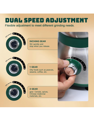Molino de Granos Eléctrico SIMOHOT 600ml 500W Verde