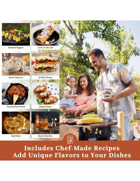 Contenedor de Grasa de Tocino 710ml con Colador y Espátula