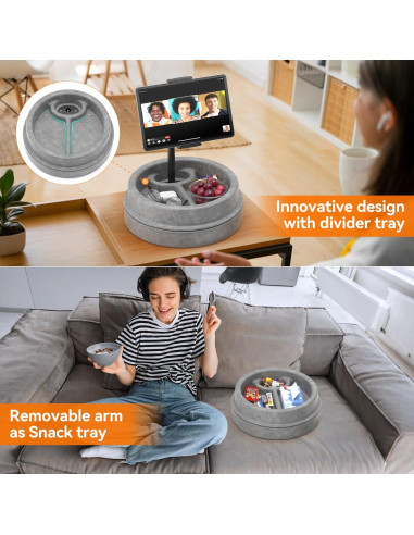 Soporte de Almohada para Tableta KDD con Bandeja y Ajuste 360