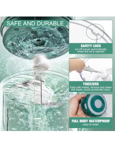 Molino de Hierbas Eléctrico Beerfingo 100 ml Verde Morandi 2